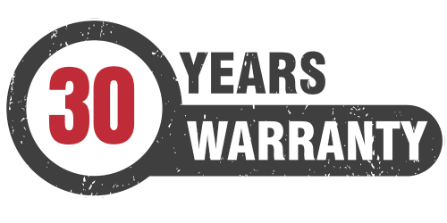 30 Years Warranty